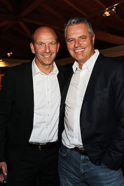 Wolfgang Oswald (Bentley München) und Jan Stecker (TV-Moderator)